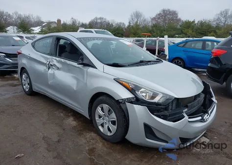 2016 Hyundai Elantra Se from USA, damaged, VIN 5NPDH4AE0GH719533